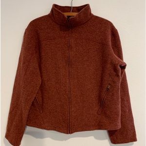 IBEX merino wool front zip jacket